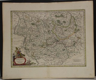 MAGDEBURG ANHALT SAXONY GERMANY 1650ca BLAEU UNUSUAL ANTIQUE COPPER ENGRAVED MAP