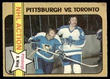 1972-73 O-Pee-Chee Canada Vintage OPC Hockey Eddie Shack Pittsburgh vs Toronto