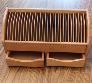 Lillian Vernon Wood Mail Unit 31-Shelf. 2 Drawers. See Description For Sizes