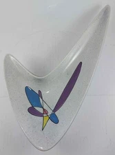 VINTAGE MCM CERAMIC METLOX POPPYTRAIL MOBILE BOOMERANG JAWBONE SERVING DISH BOWL