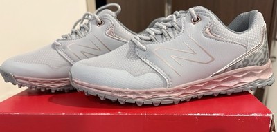 New Balance Fresh Foam LinksSL v2 Women's Golf Shoes Grey/Rose 7.5 B