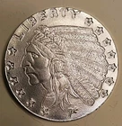 Silver 1/4 oz Incuse Indian Round