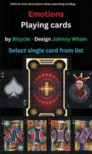 Emotion by Bicycle - Johnny Whaam - Selecciona una sola carta de la lista - ZW 19