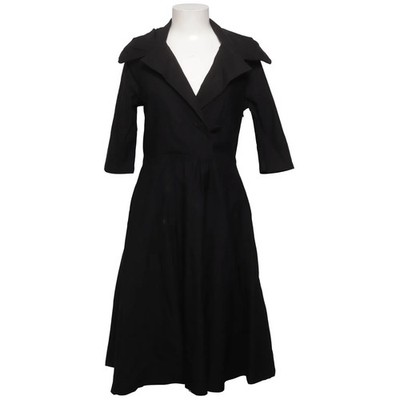 Miusol, Kleid, Größe: L, Schwarz, Baumwolle/Elasthan/Polyamid, Einfarbig #sfI