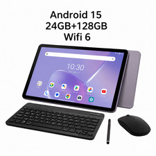 10.1" Android 15 Tablet  24GB RAM  128GB ROM  Octa-Core WiFi 6 Dual Cameras