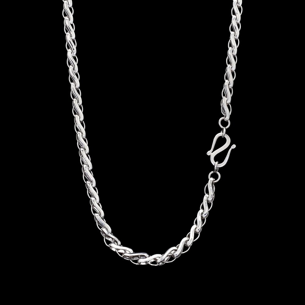 Designer Links Platinum Chain For Men 20 Inch Weight 25 Gram