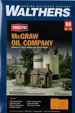 HO Scale Walthers Cornerstone 933-2913 McGraw Oil Company Building Kit