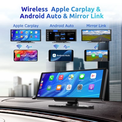 Produktbild von ESSGOO - Produktname: CarPlay & Android Auto Tragbares Autoradio - Im User Test Auf