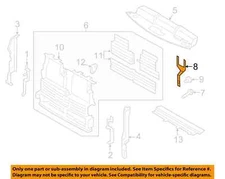 Ford OEM 2019-2023 Edge Radiator Support Air Shutter Spacer KT4Z8472A New NOS