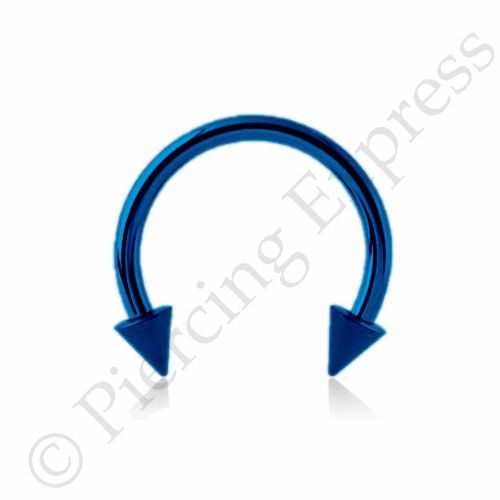 Kreisförmige Langhantel Hufeisenstange Septum Lippenbrustwarze Piercing ELOXIERTER Stahl KEGEL - Bild 4 von 13