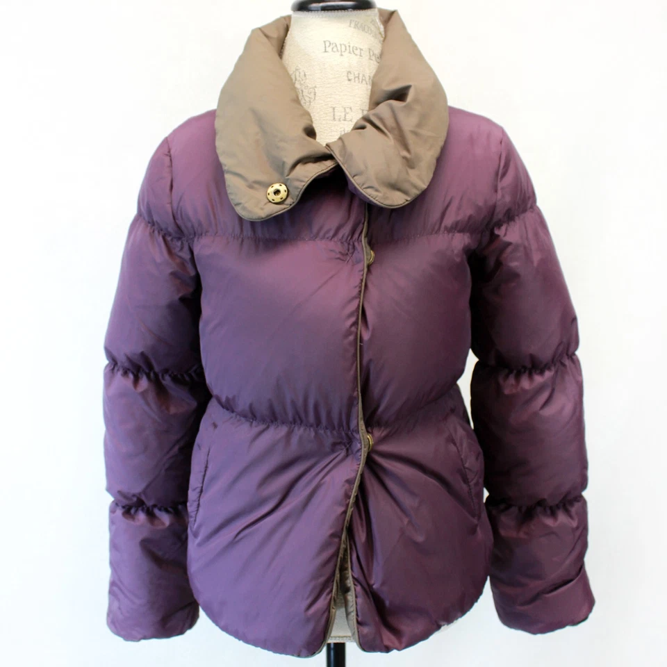 BCBG MAXAZRIA Y2K Plumón Relleno Colorblock Puffer Chaqueta Cálida XS Foto 2 de 4