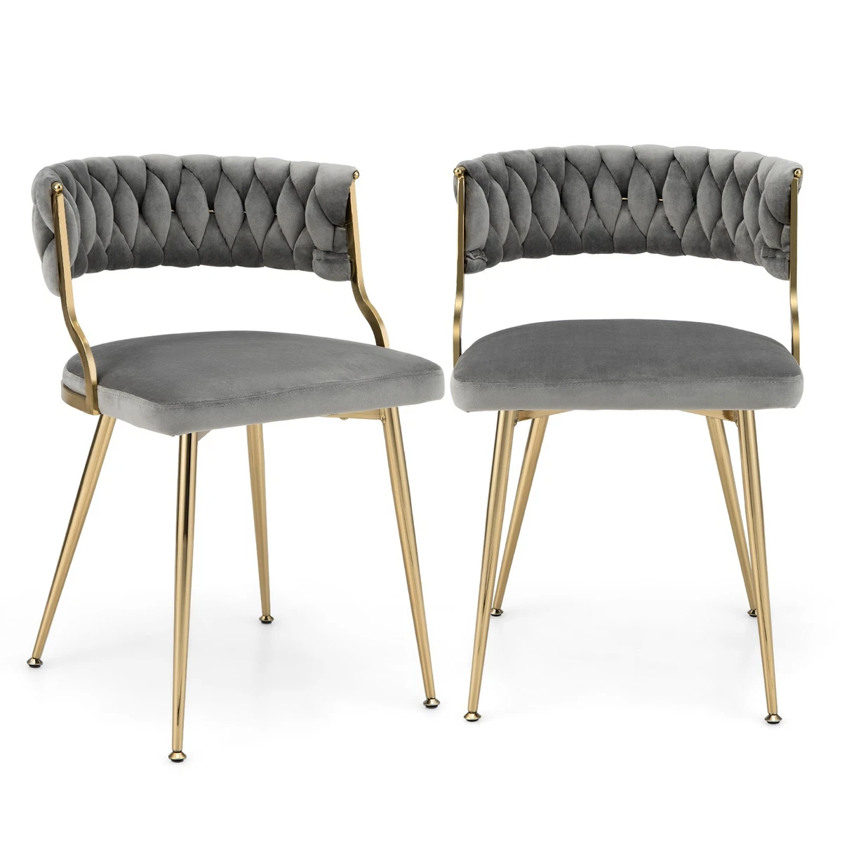 Woven back dining chairs deals