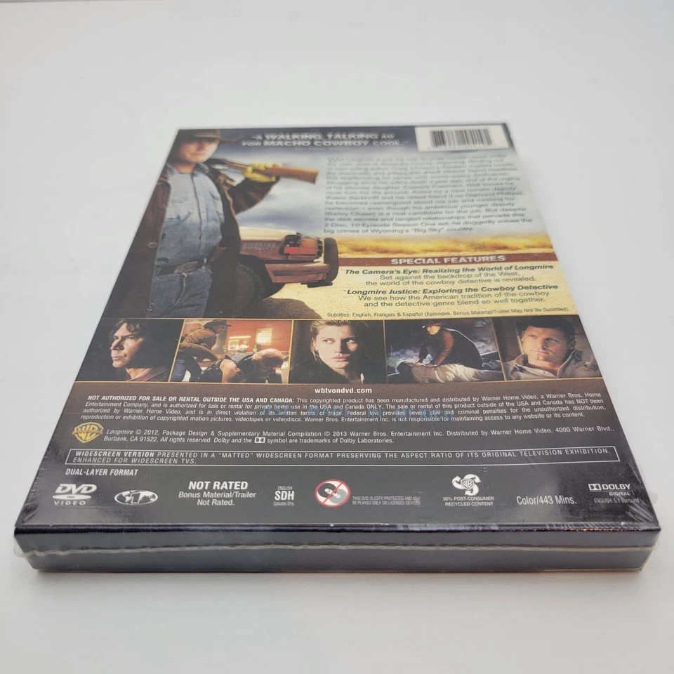 Longmire - Complete First Season Warner Brothers Robert Taylor - Image 4 of 4