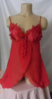 Bella Donna Intima Babydoll Red Size 1XL
