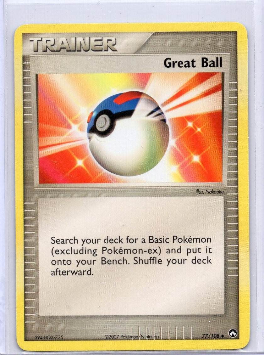 Great Ball 77/108 EX Power Keepers Pokemon TCG Uncommon LP