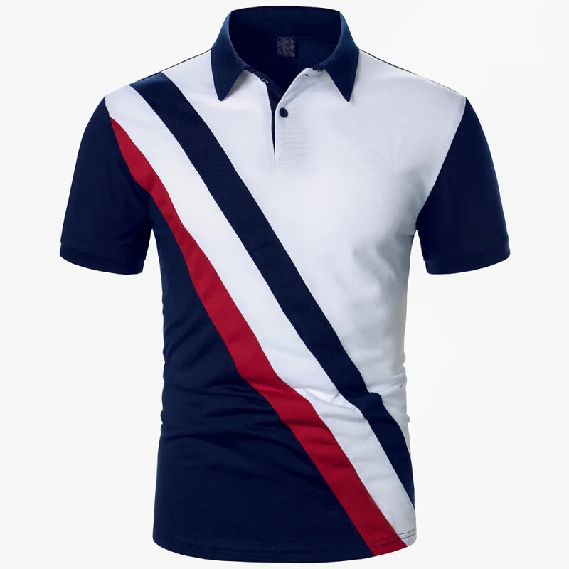 Camisa Camisetas Polo Pullover de Moda Elegante Ropa Casual Para Hombres  Algodón