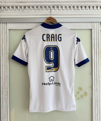 Leeds United #9 Kraig 2015-2016 Player Issue Home Soccer Jersey
