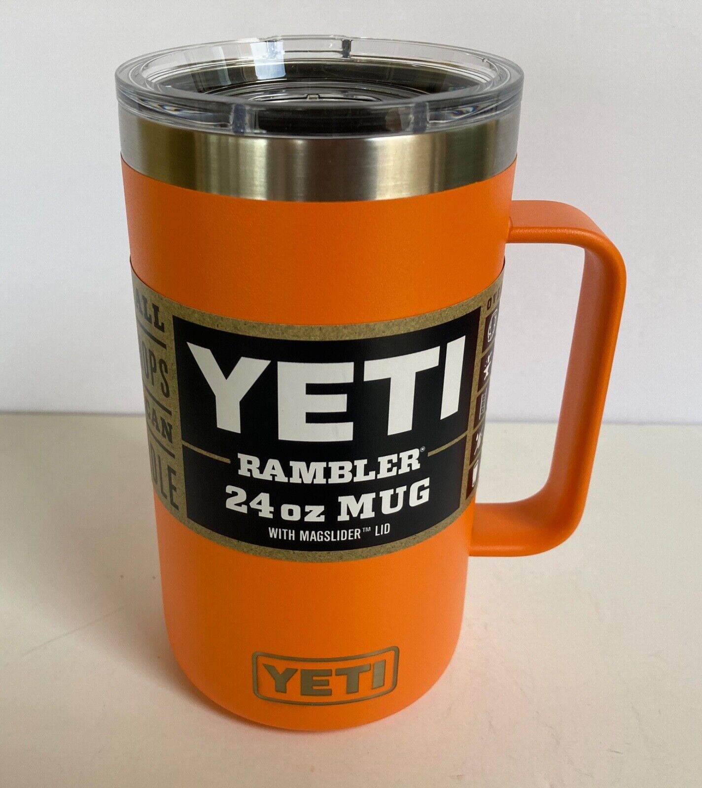 YETI King Crab Orange 24 oz Mug Beer New Authentic Retired Color