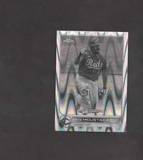 2022 Topps Chrome Sonic #56 MIKE MOUSTAKAS ***Black & White RayWave Parallel***