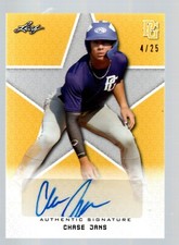 2020 Leaf Perfect Game National Showcase Auto Yellow #BACJ2 Chase Jans 4/25