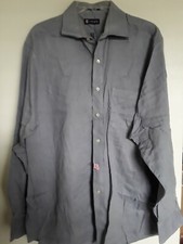 MEN'S RALPH LAUREN CHAPS WRINKLE FREE GRAY SHIRT SIZE L 16 16 1/2 34-35