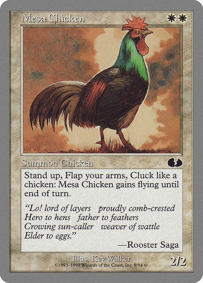 robot chicken mtg card [Special Occasion][FOIL]  Monster Games Chicken  la King 