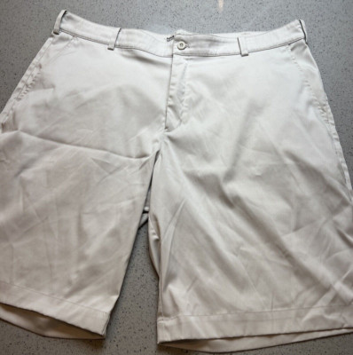 NIKE GOLF TOP PERFORMANCE TAN SHORTS SZ 38