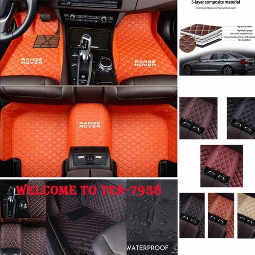 For Land Rover Range Rover Car Floor Mats All Weather Custom Auto Carpet Liners - Imagen 28 de 40