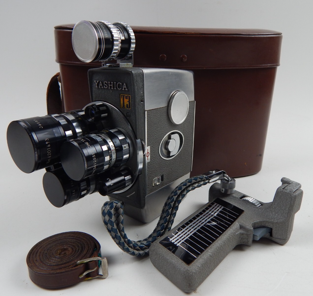 RARE Yashica T3 8mm Movie Camera w/ Grip, All Lenses, Cine Meter