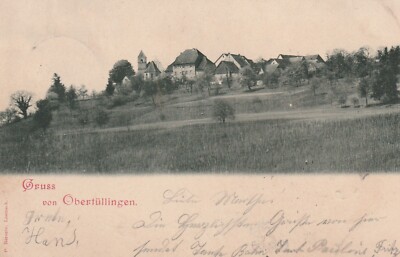 AK Gruß von Obertüllingen Lörrach Stempel Gasthof 1903