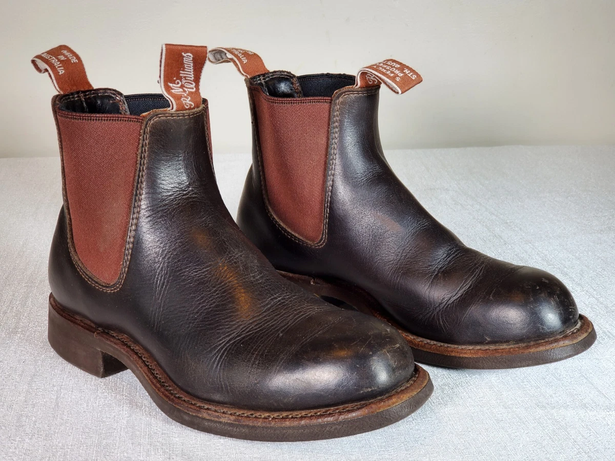 R.m.williams Gardener Whole-cut Leather Chelsea Boots In Brown