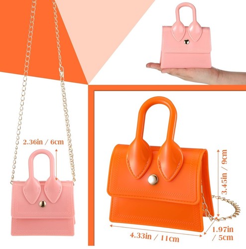 6pc Crossbody Bag Mini Toddler Purse with Signle Handle for Little Girl Kids - Picture 6 of 6