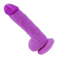 Mega Dildo In Lila Mit Saugnapf 23 Cm : Real Dong Penis Nachbildung Groß & Dick