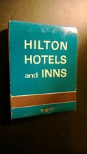 Vintage "HILTON HOTELS and INNs" Unused. Matchbook Made in USA