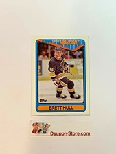 1990 Topps Brett Hull Highlight Blues #4 FREE SHIPPING