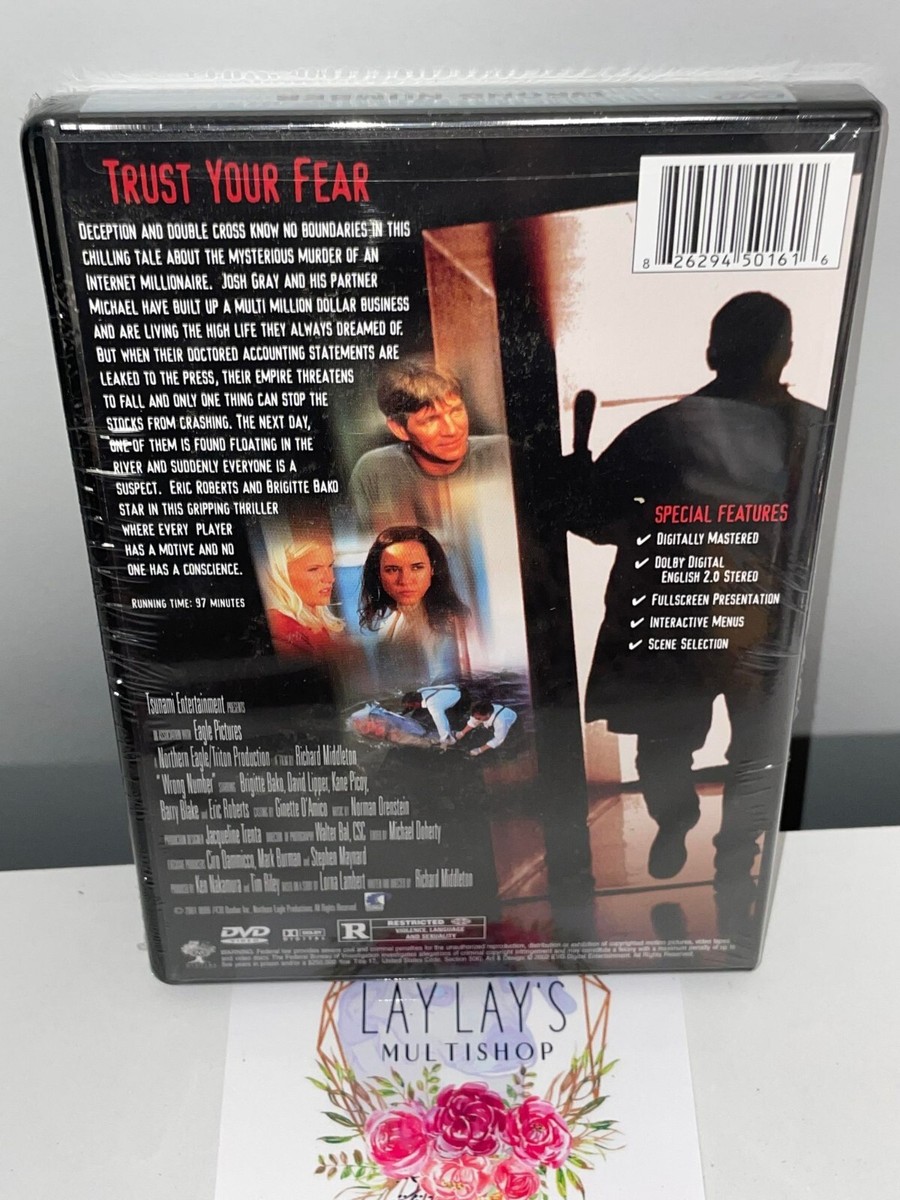 Wrong Number DVD Eric Roberts, Brigitte Bako - Fullscreen - RARE