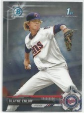 Blayne Enlow Minnesota Twins 2017 1st Bowman Chrome Draft Baseball