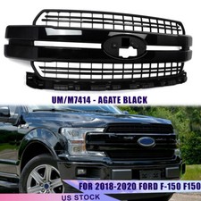 Lariat Front Bumper Grille For 2018-2020 Ford F150 F-150 Agate Black Tintcoat Lariat Front Bumper Grille For 2018-2020 Ford F150 F-150 Agate Black Tintcoat