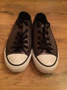 converse grey leather womens