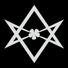 Hexagram Vinyl Decal - White 6 Inch