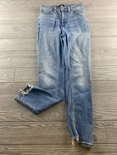 BDG Urban Outfitters Girlfriend High Rise Jeans Size 26 Blue Stretch 26 Distress