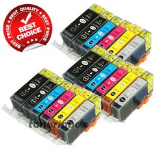 18 Pack PGI-220 CLI-221  w/Gray Ink Cartridge For Canon PIXMA MP980 MP990