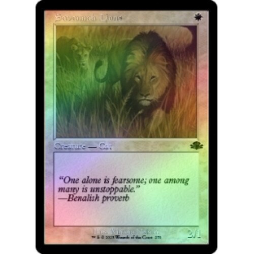 FOIL SAVANNAH LIONS (RETRO FRAME) X4 Dominaria Remastered Magic MTG MINT CARD - Picture 1 of 1