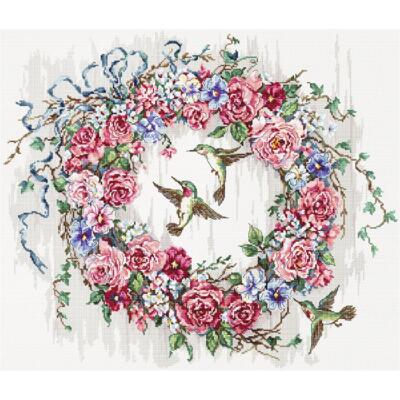 Letistitch Kreuzstich Set ''Kolibri'', Zählmuster, 47x40cm