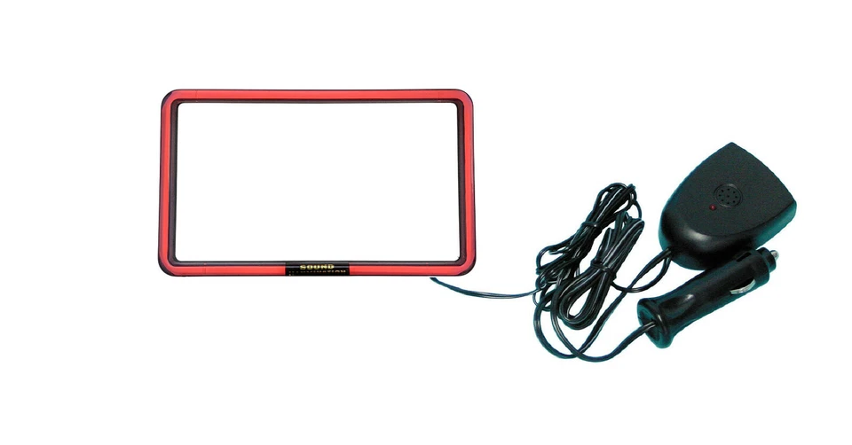 XL LED Radio Marco Luz Neon Roja Iluminación Interior 12V 18,3x10,2 cm - Imagen 2 de 2