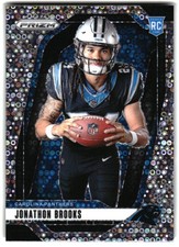 JONATHON BROOKS 2024 PANINI PRIZM #21 RC SILVER DISCO VARIATION CAROLINA