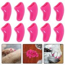 20 Pcs Cat Claw Caps Silicone Nail Covers Pet Grooming Wrap For Furniture