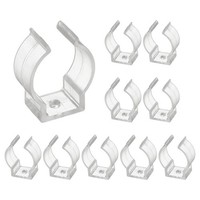 "10 Stk. Pc T8 0,06\\\" U-Clips Halter, Transparent FüR [Marke]"