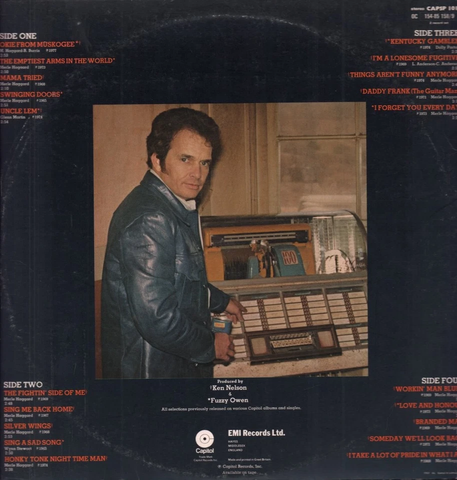 Merle Haggard and the Strangers Songs I'll Always Sing double LP vinyl UK - Image 2 of 3