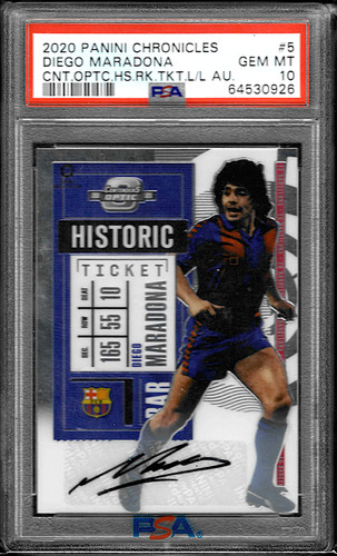 2020 Chronicles Contenders Optic Historic Autograph /199- Diego Maradona #5